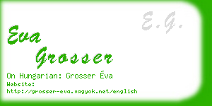 eva grosser business card